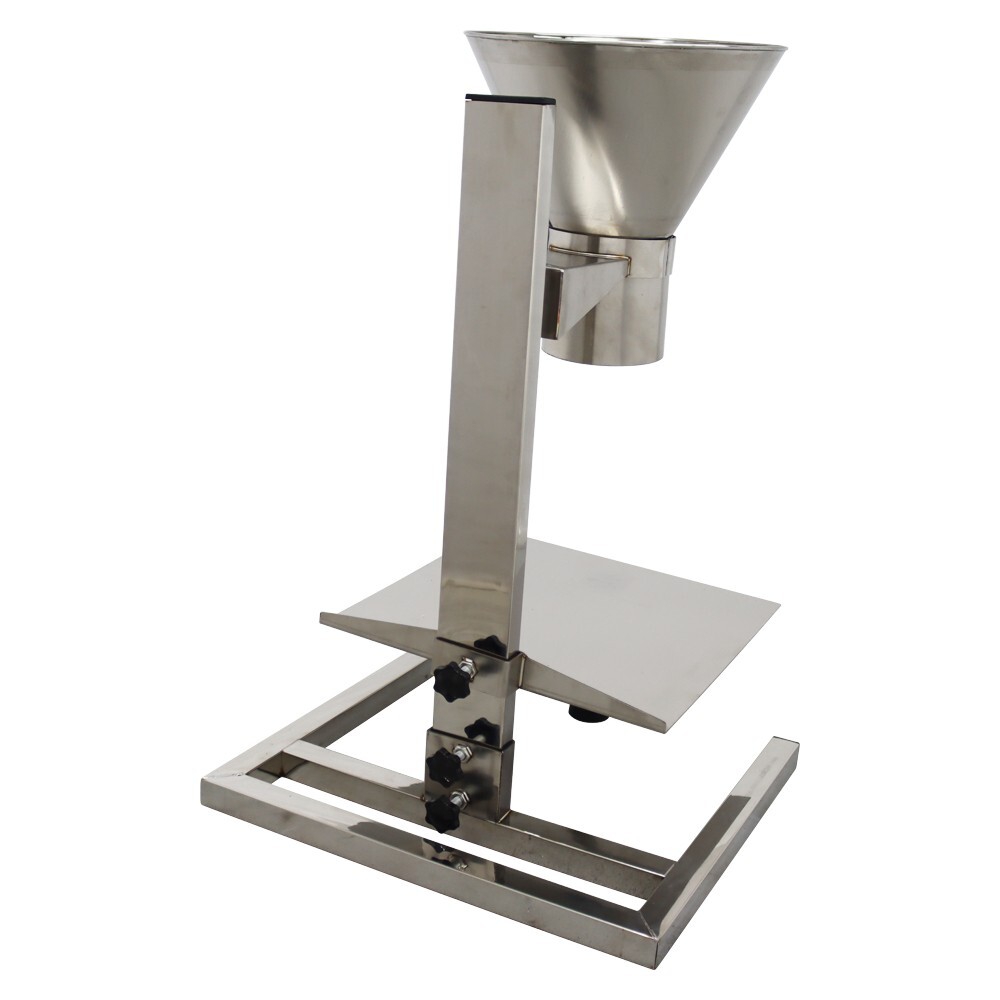 Manual Feeding Hopper Filling Platform Funnel w/Support Stand Adjustable Height