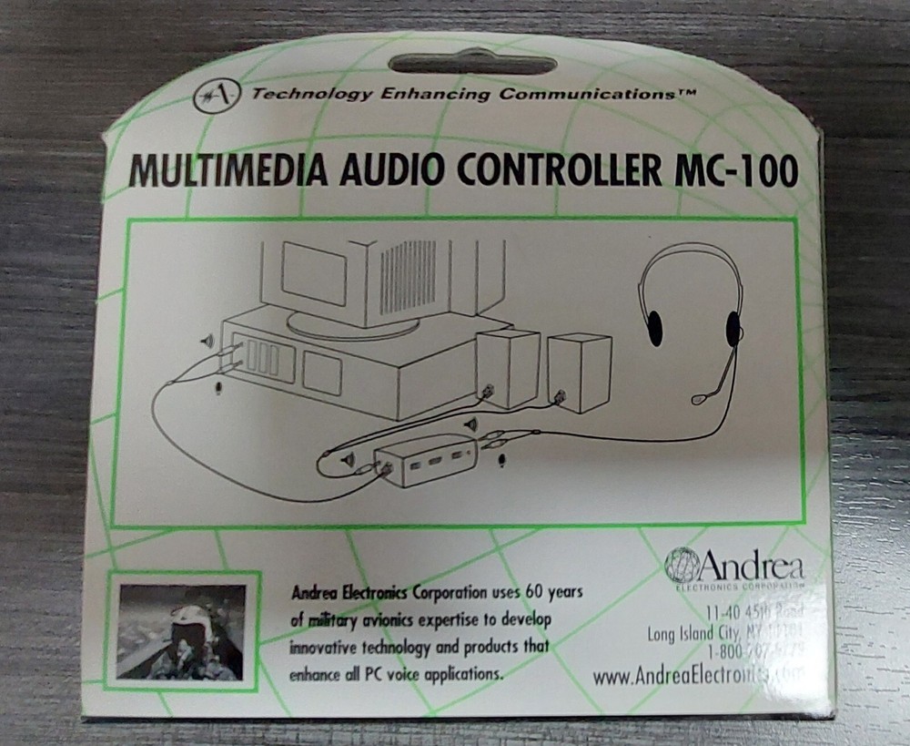 ANDREA MULTIMEDIA AUDIO CONTROLLER, MODEL MC-100, open box