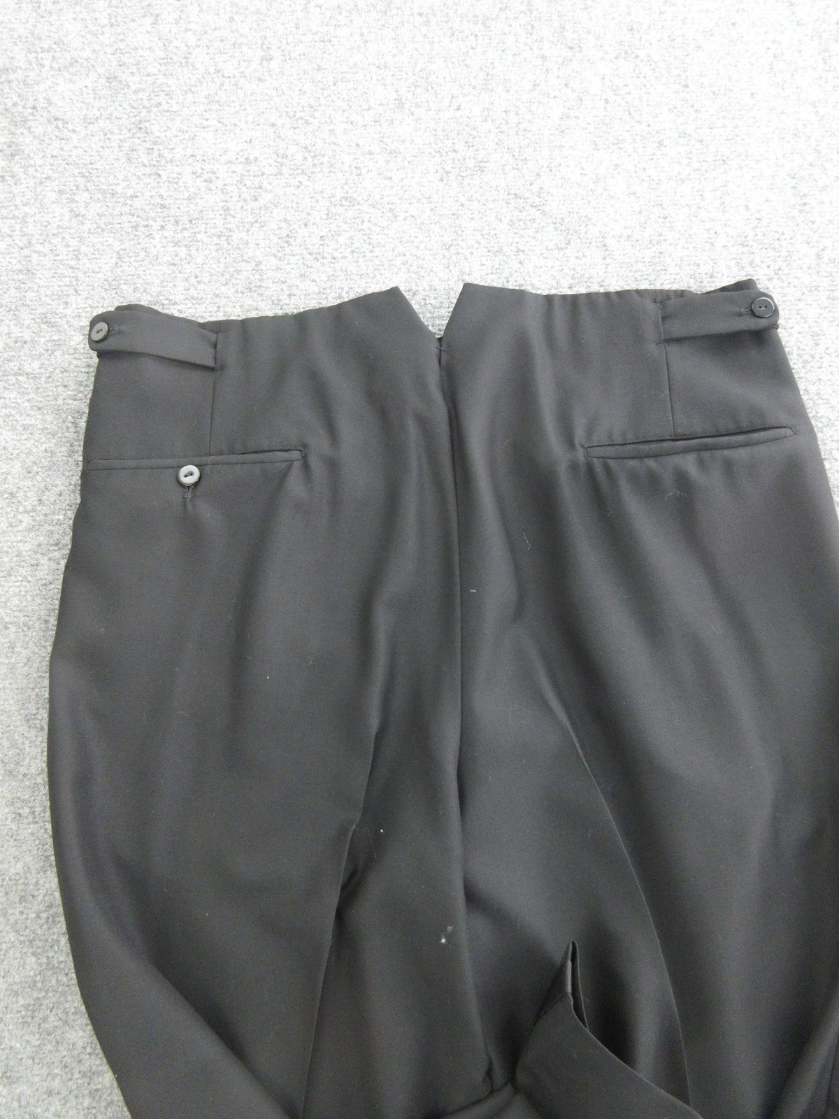 Oxxford Clothes Tuxedo Suit Mens 44 38x29 Black Super 100s Wool Peak Lapel