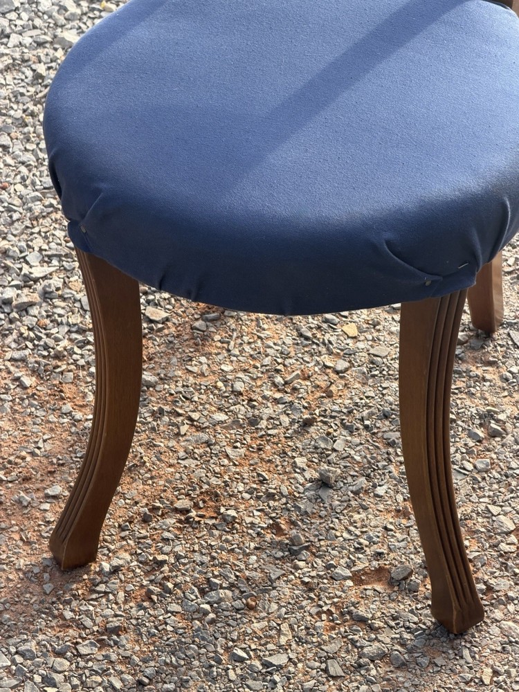 Mid Century 1950’s Vanity Stool/Chair with Brass
