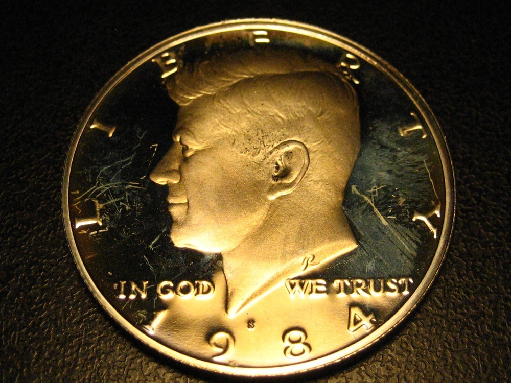1984-S Proof Kennedy Head Half Dollar