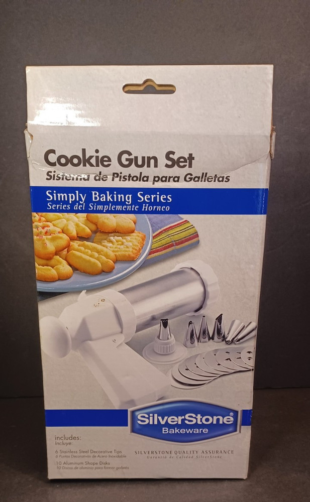 SilverStone Bakeware Cookie Gun Set NEW