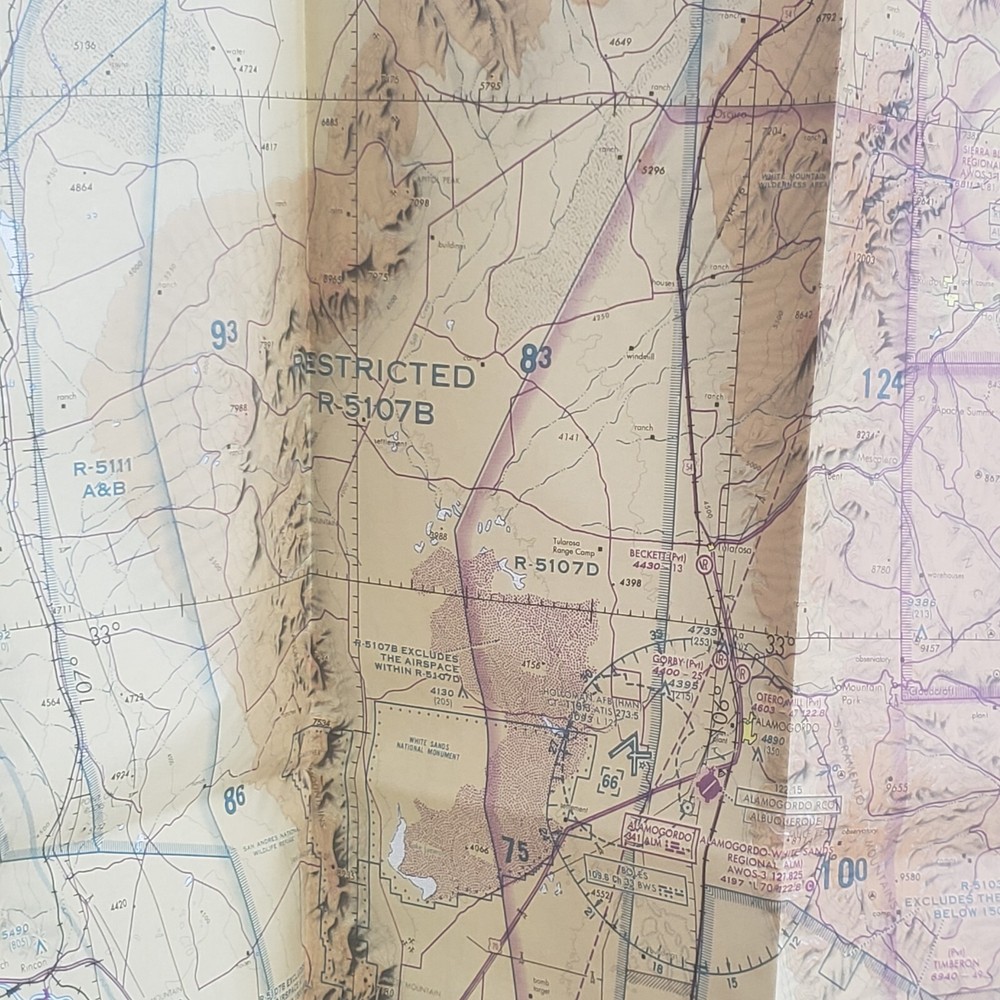 Aeronautical Chart Albuquerque 1995