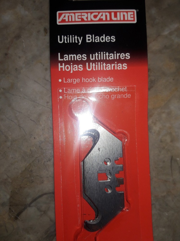 5 pc.hook type utility blades by americanline