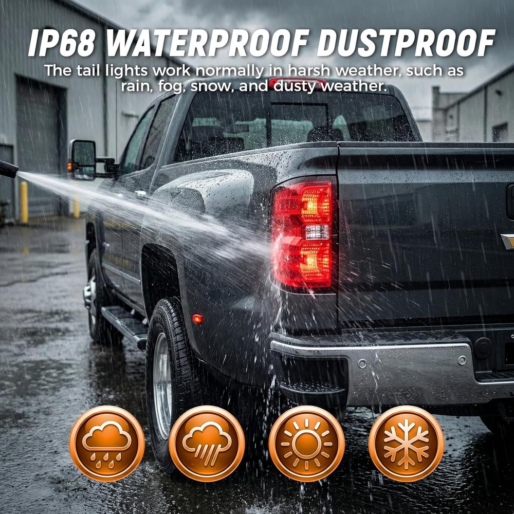 SHINEHOM Tail Light Assembly Compatible with 2014 2014-2019 Left Driver Side