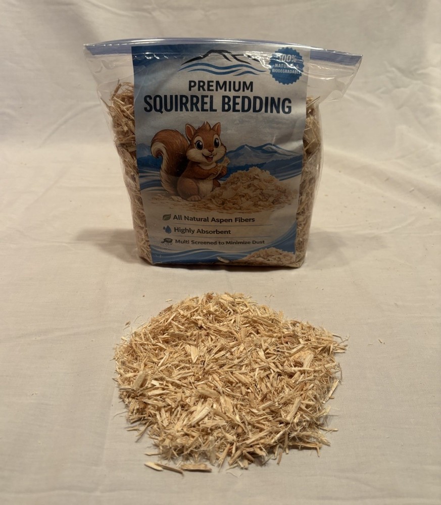 Solid Cedar Backyard Squirrel House Nesting Box - Wooden Wildlife Box W Bedding