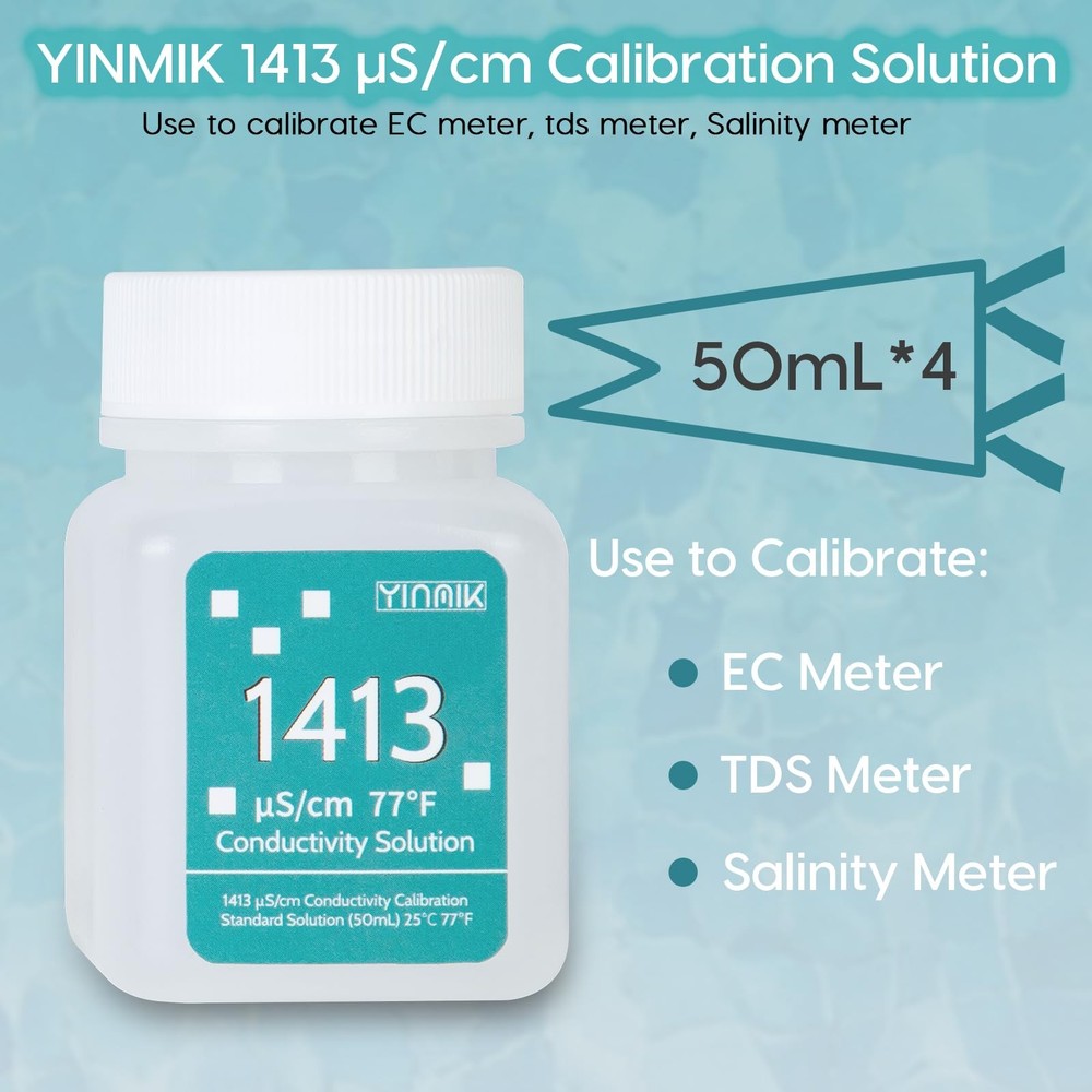 1413 μS/cm Calibration Solution, Conductivity Salt Standard Buffer BLUE