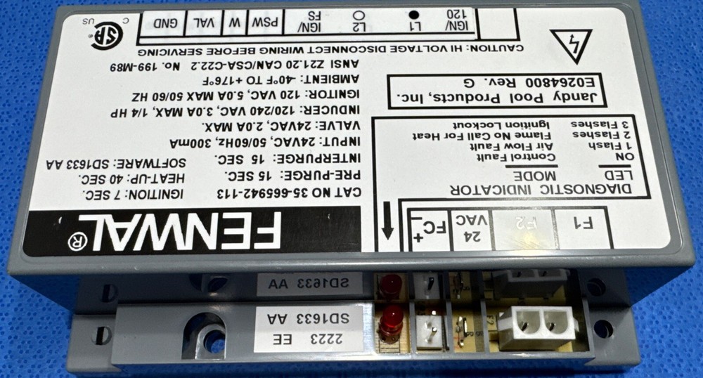 Jandy Zodiac R0456900 Ignition Control Replacement Kit