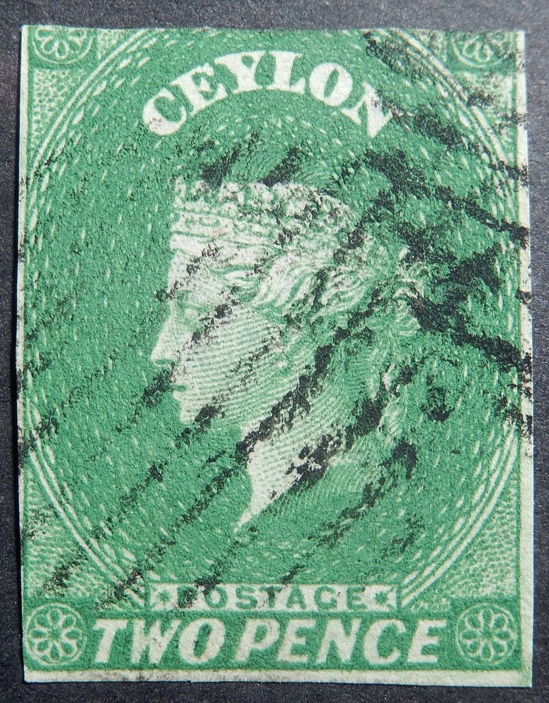 Ceylon Scott # 04A, Used