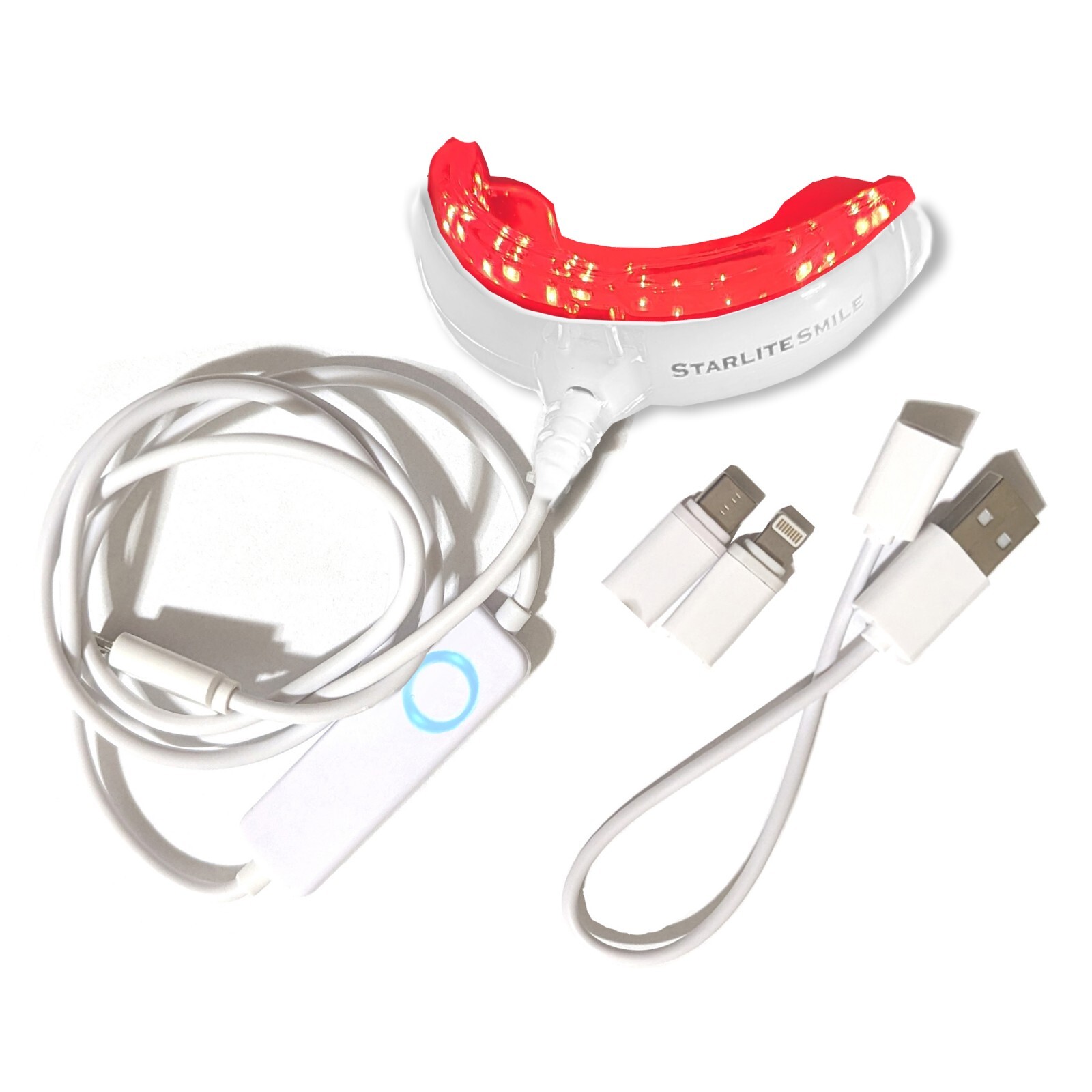 Gum Stimulator Red Light Therapy Device | Red Light Gum Support LED Mouth Tray