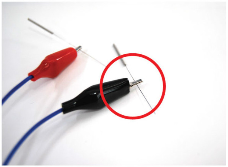 Electric acupuncture machine Flate Clip Wire 6pcs