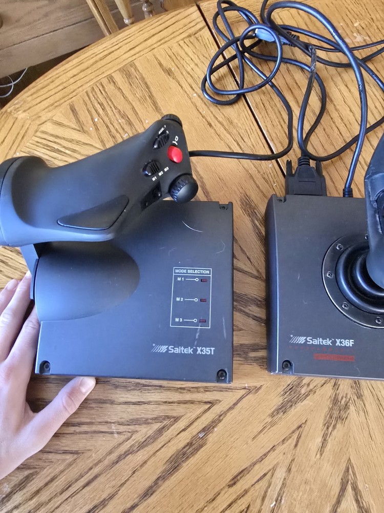 Saitek X36F/X35T Programmable Wired Flight Control Joystick & Throttle Set