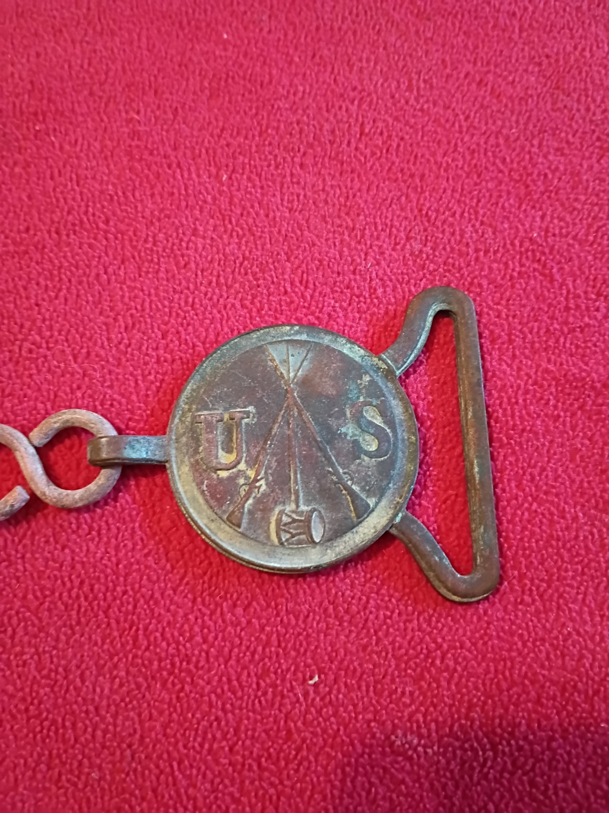 CIVIL WAR 1832 REGULATION INFRANTRY ENLISTED BELT BUCKLE PLATE Original ? Read