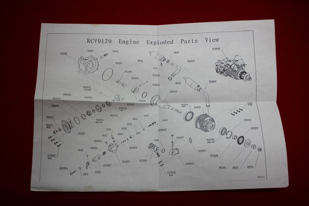 NIB RCV 120SP ENGINE