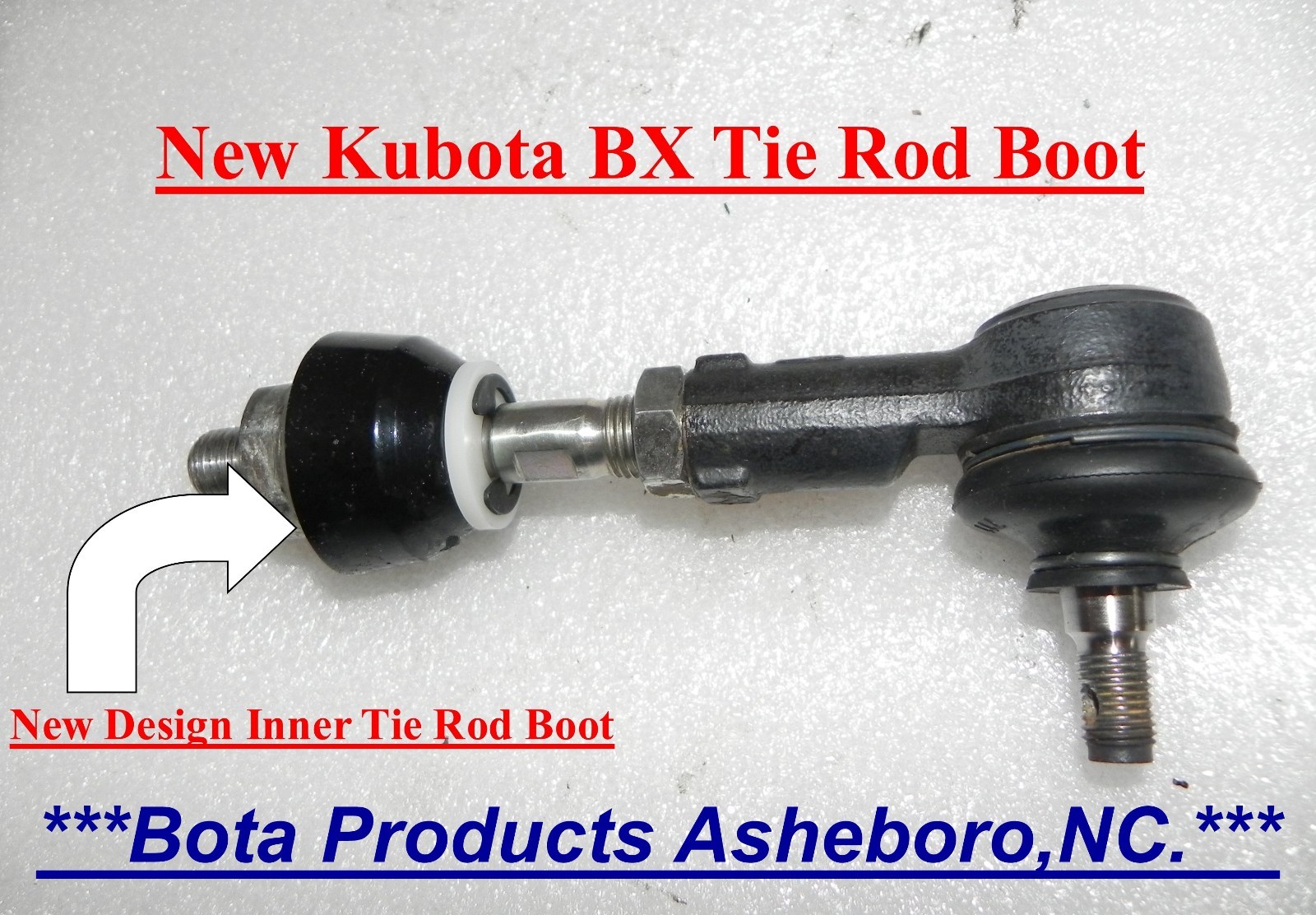 Kubota BX,B,GR Inner Tie Rod Boots (2) USA made not China copy 1 yr warranty