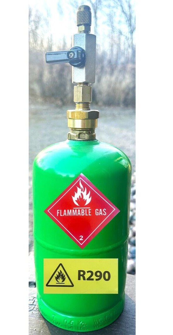 R290 w/14 oz. Refrigerant Tank Recovery Excellent Small Systems, 16 oz. Capacity