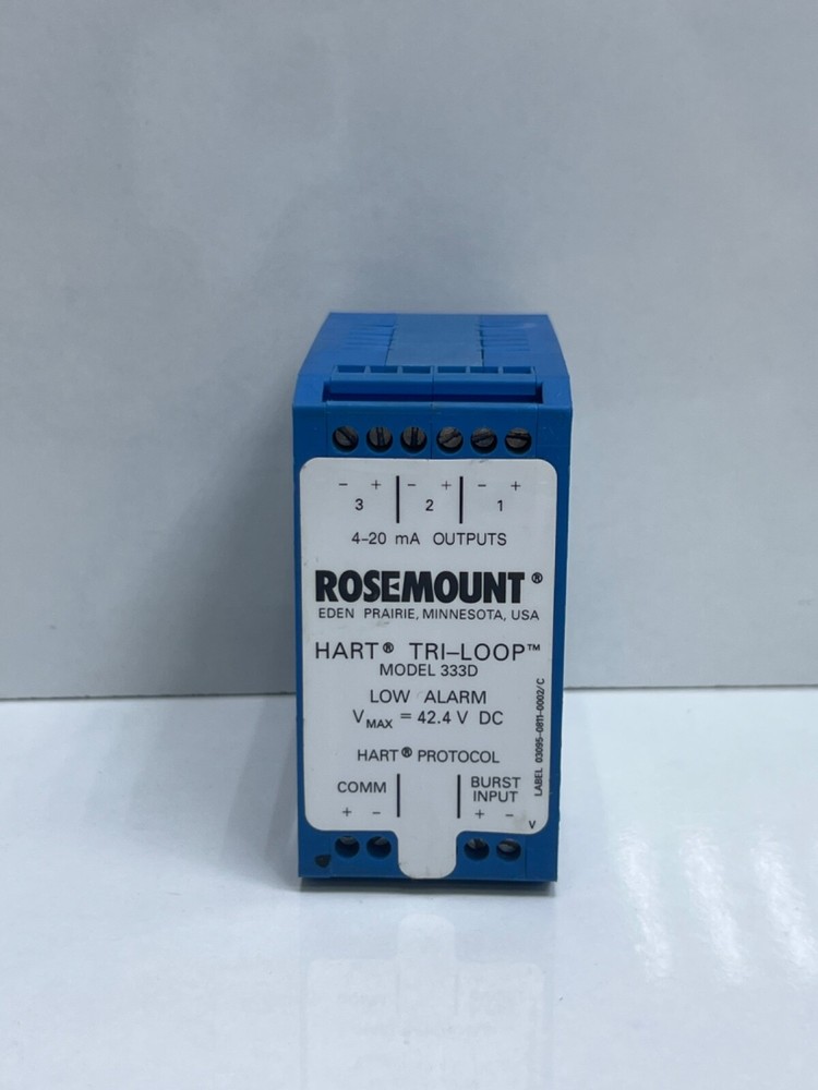 ROSEMOUNT 4-20MA HART TRI-LOOP 333D 42.4VDC