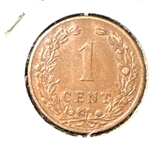 Netherlands 1901 cent KM 152 VF