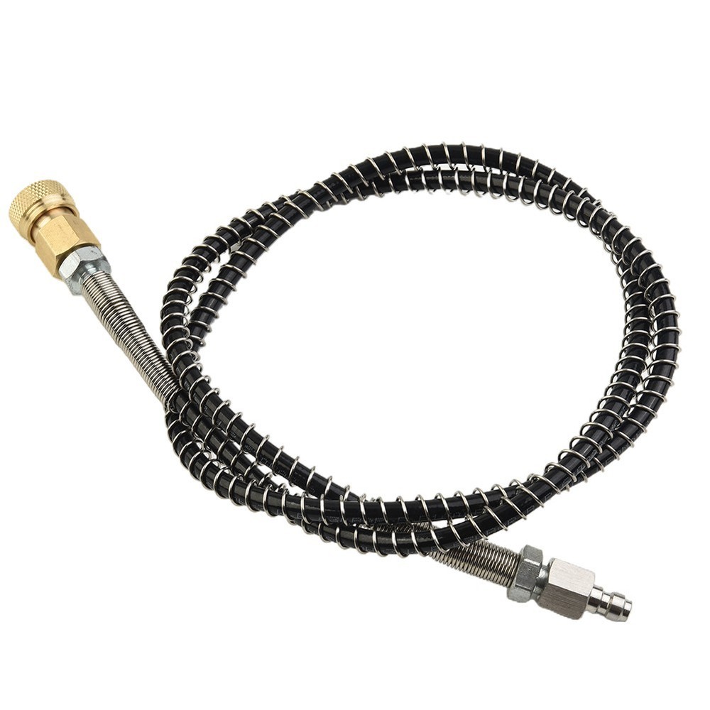 Hose with External Thread Nipple and Quick Release Connection at 36 In