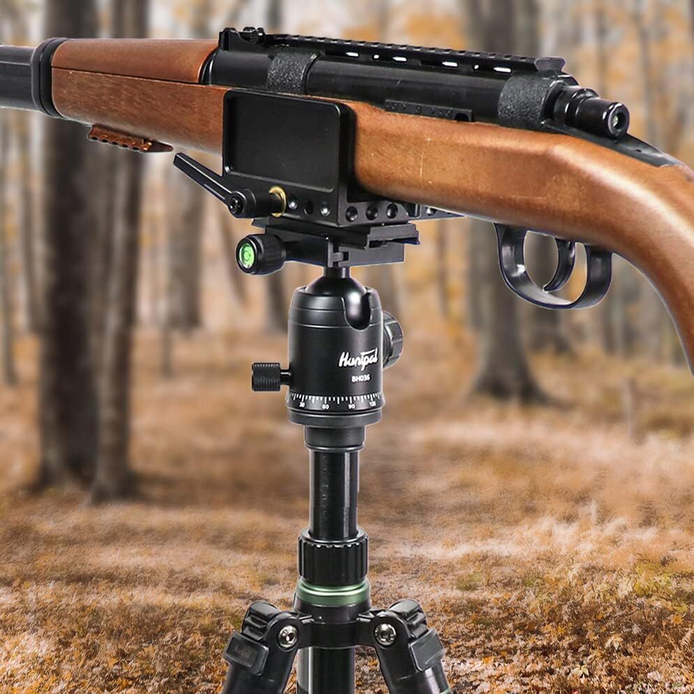 HUNTPAL Gun Rifle Clamp Shooting Tripod Rest with Arca-Swiss Switcheroo