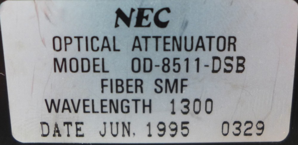 NEC Optical Attenuator Model OD-8511-DSB