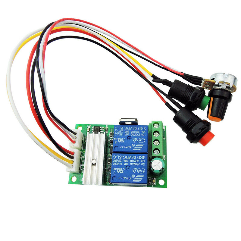 DC 6V 9V 12V 24V Motor Speed Controller Forward Stop Backward Reversible Switch