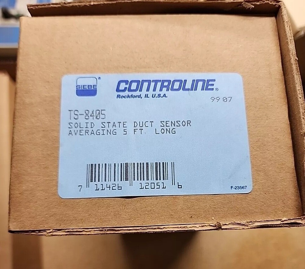 TS-8405 Solid State Duct Sensor 5' Length SIEBE CONTROLINE ROBERTSHAW INVENSYS
