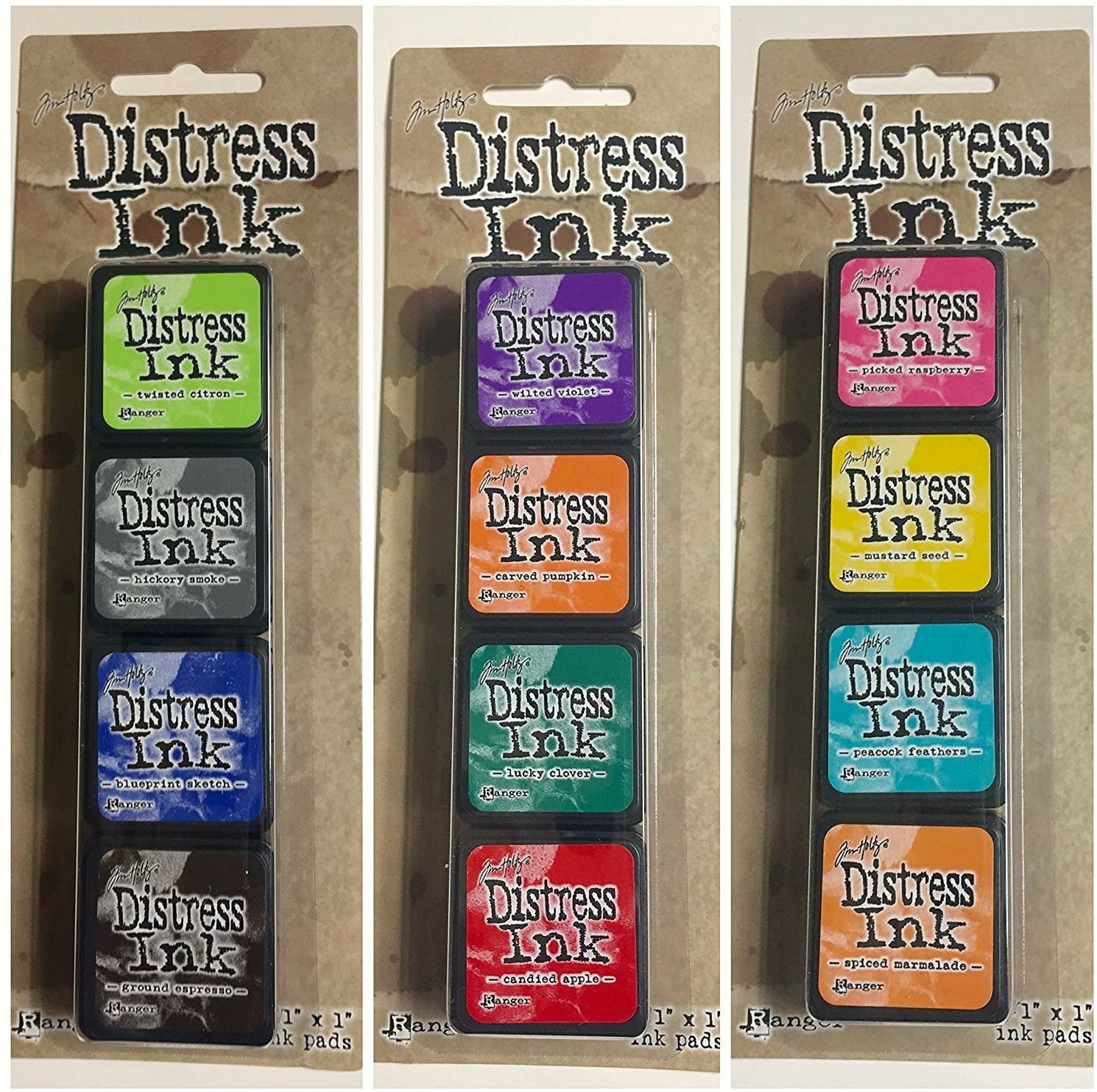 Ranger Tim Holtz Distress Mini Ink Pad Kits - #1-15, Super Bundle of all 60...