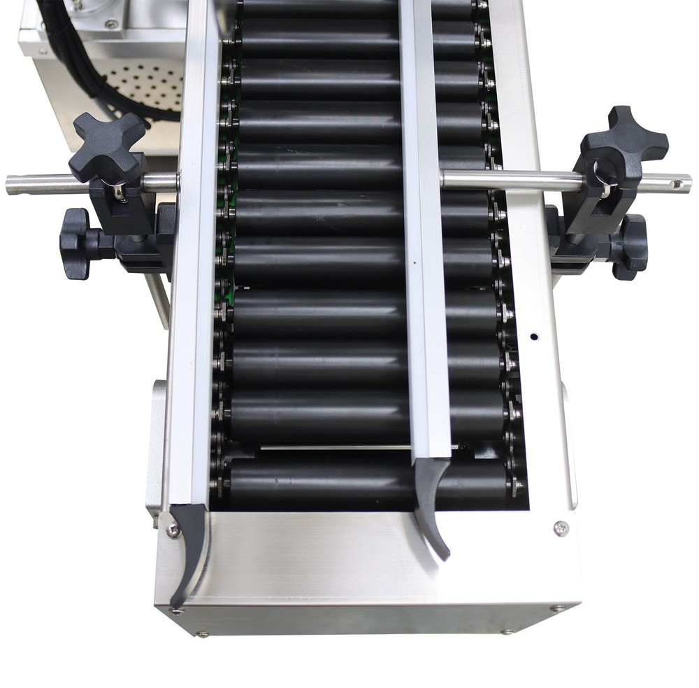 Automatic Desktop Roller Conveyor Horizontal Labeling Machine Touchscreen 110V
