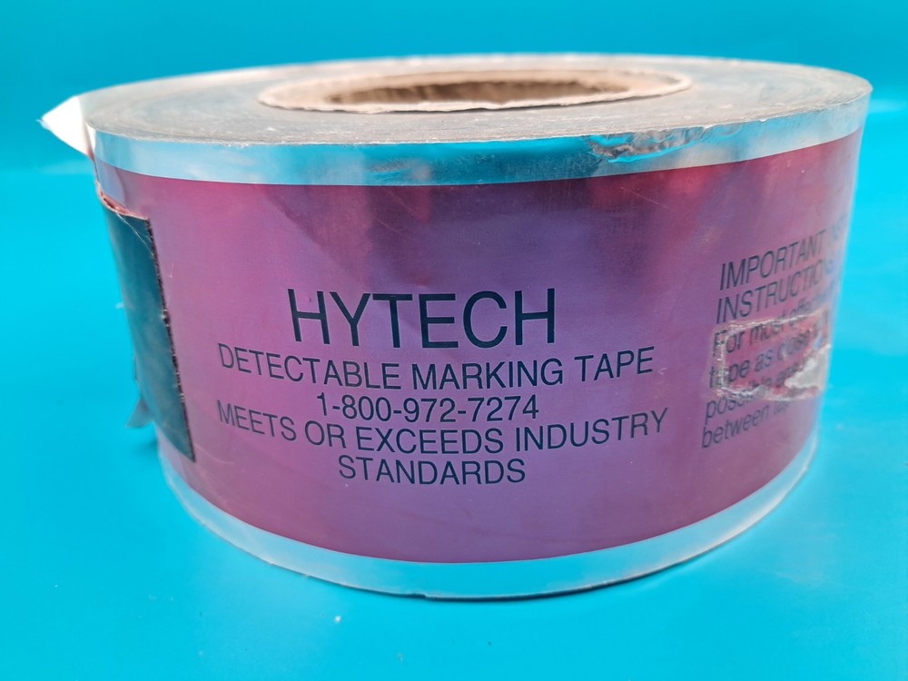 HYTECH DETECTABLE MARKING TAPE- CAUTION BURIED FIRE PROTECTION LINE 3" X 500'
