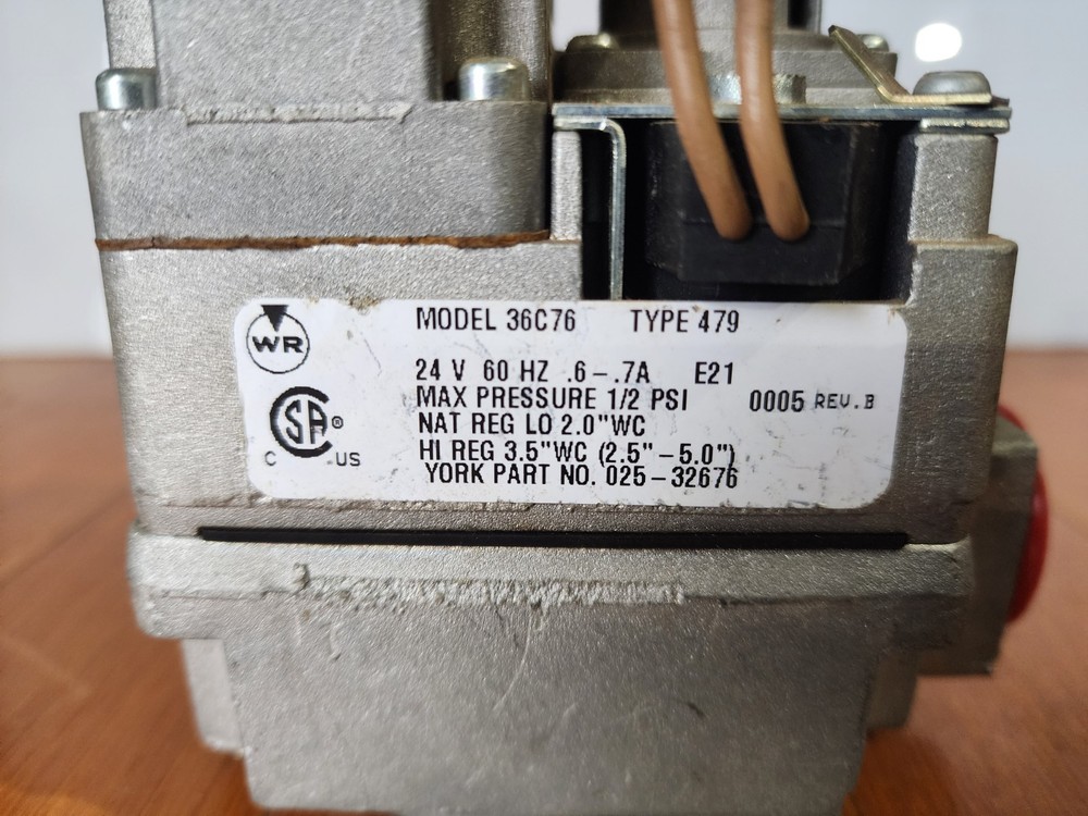 White Rodgers 36C76 Gas Valve
