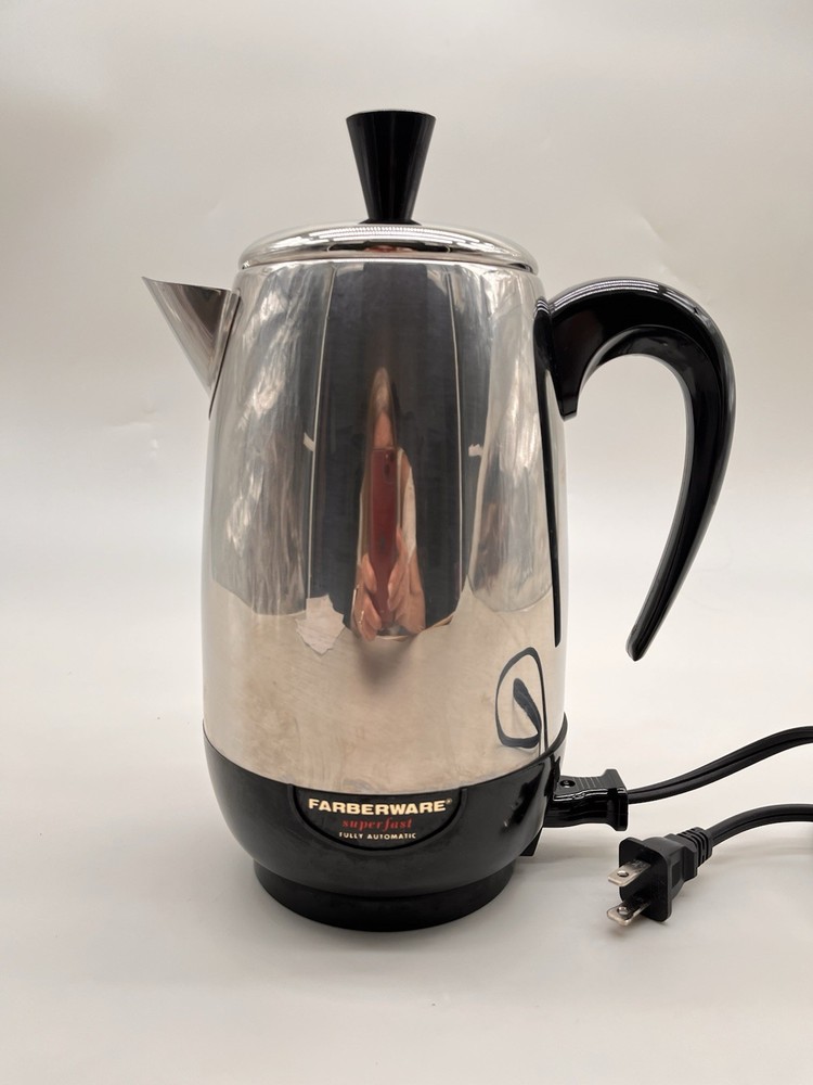 Farberware Super fast Automatic 8 Cup Coffee Percolator Model 138B Made USA