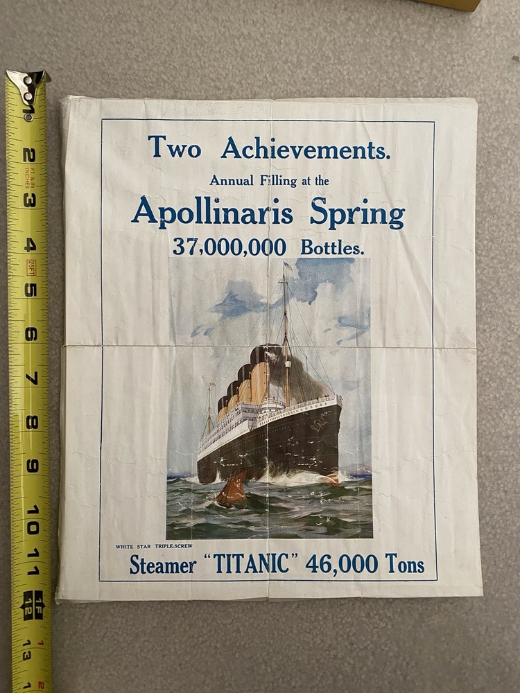 Original Titanic Advertisement (Pre-Sinking) White Star