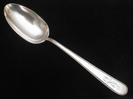 Shreve SHR-7 Beaded Edge serving spoon(s) - mono