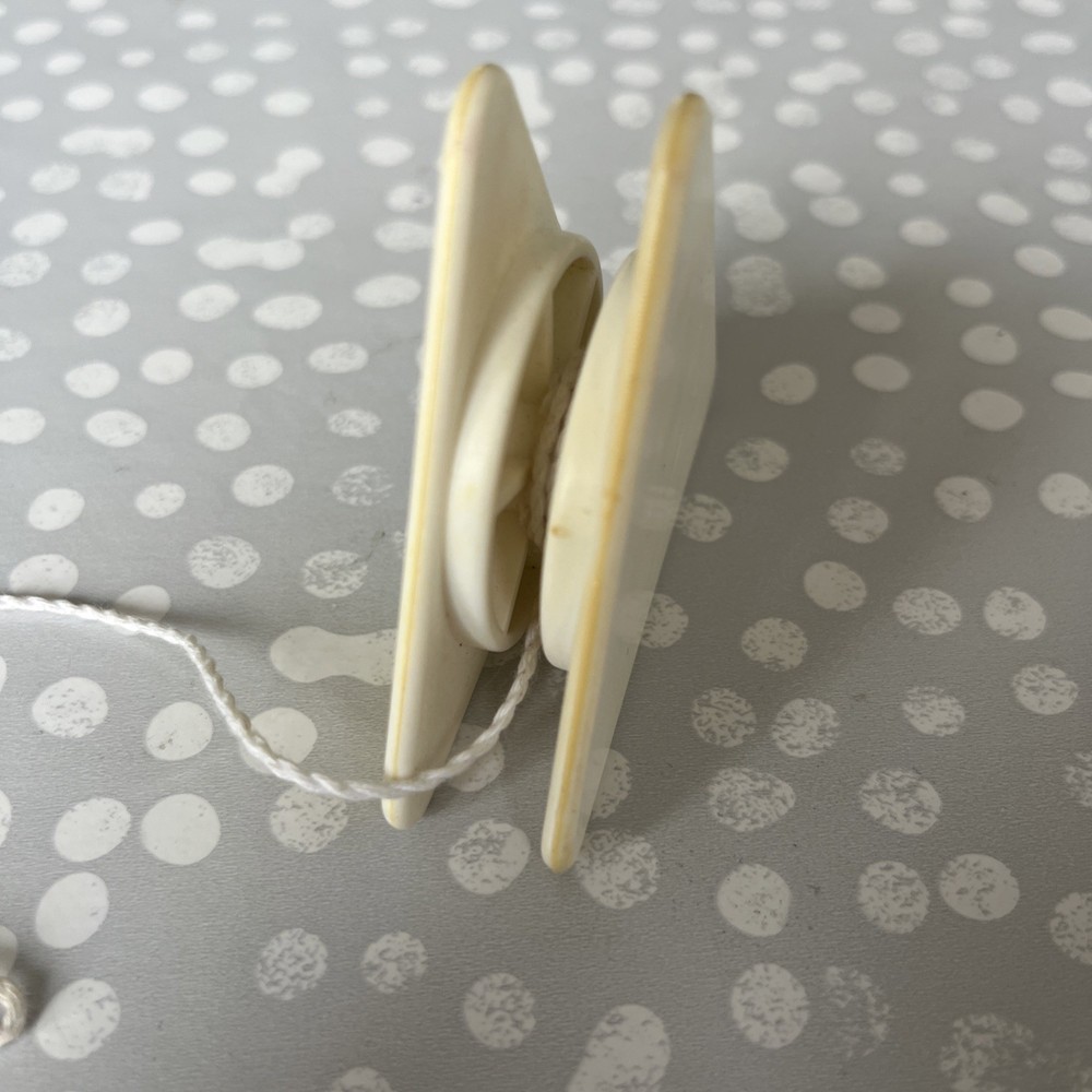 Toblerone Yo Yo with string used condition triangular approx 6.5cm by across