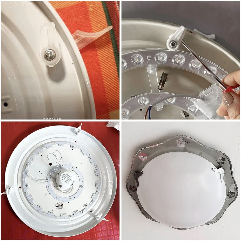 20 Sets/Pack Plastic Ceiling Light Fixed Clips Light Mounting Brackets Holder...