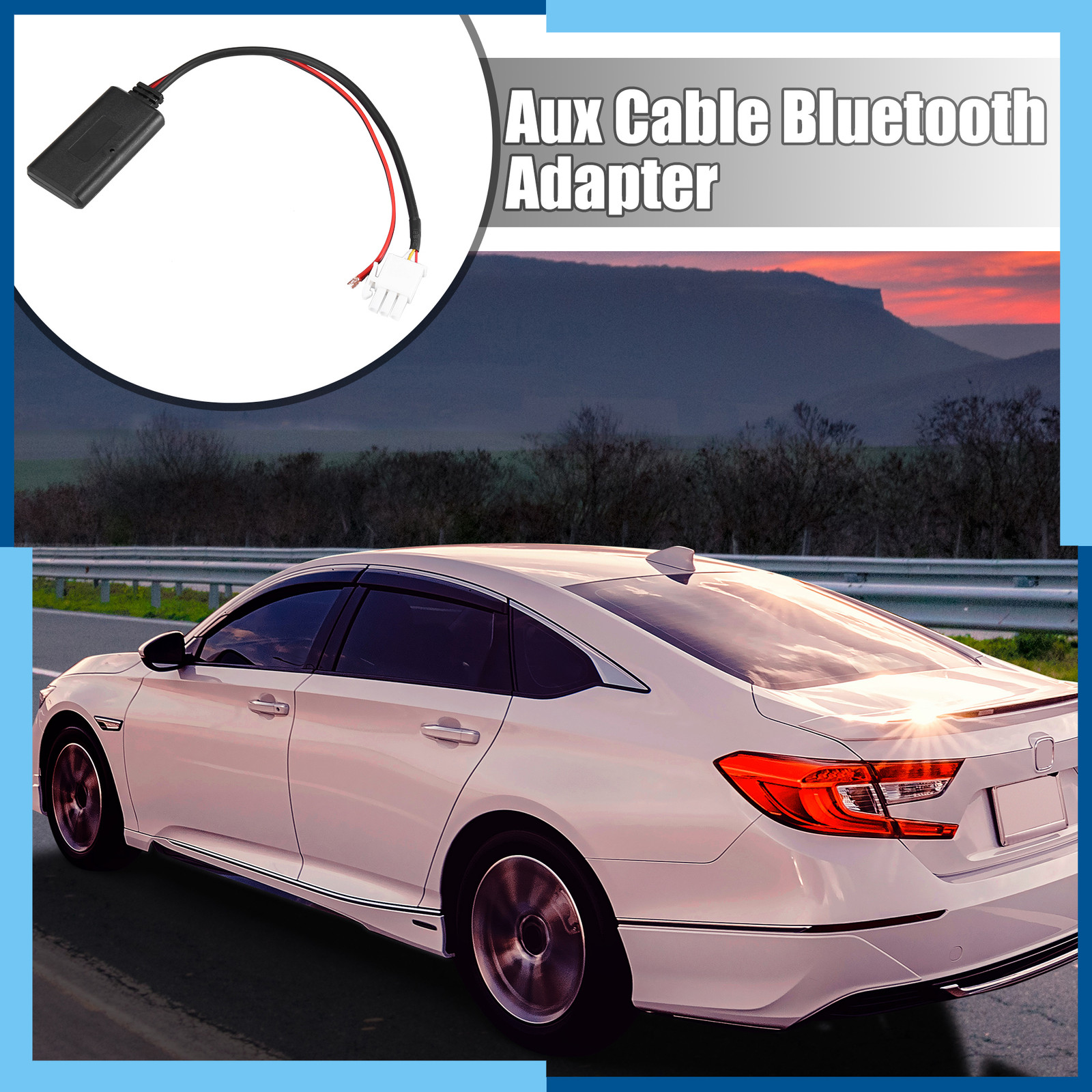 Pack(1) Bluetooth Wireless Adapter Audio Radio Stereo 3 Pin for Honda GL1800