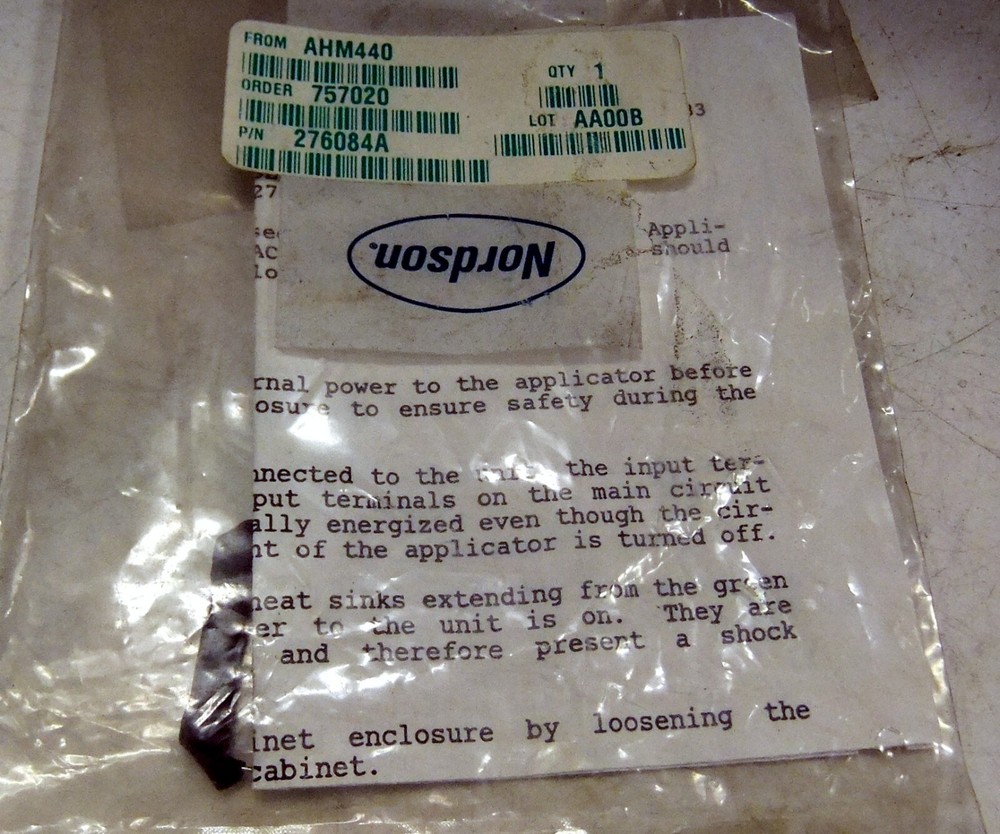 Nordson 276084A Single Phase Jumper Kit