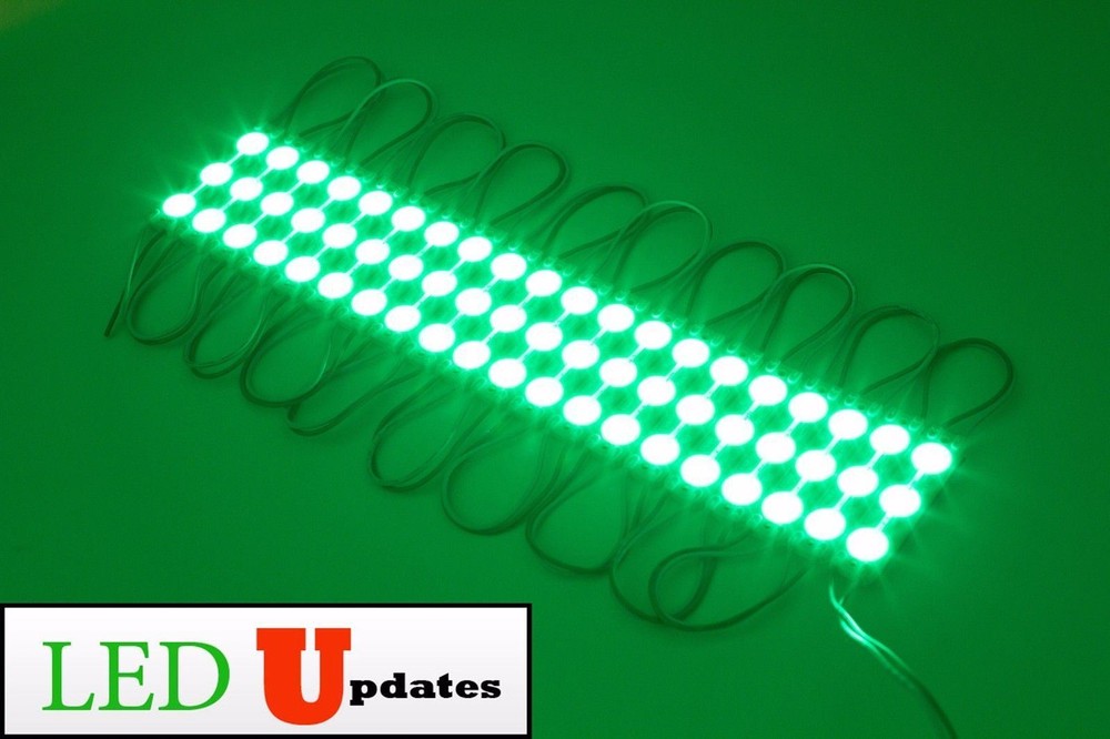 20ft Brightest Flashing STOREFRONT LED LIGHT Green module 5630 UL Power & Remote