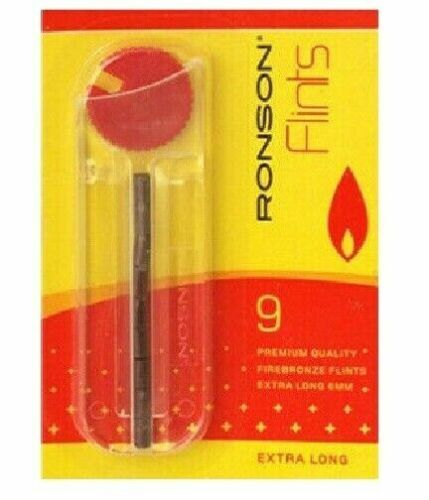 Ronson Lighter Flints Full Box 9 Per Pack 216 Flints Standard Size