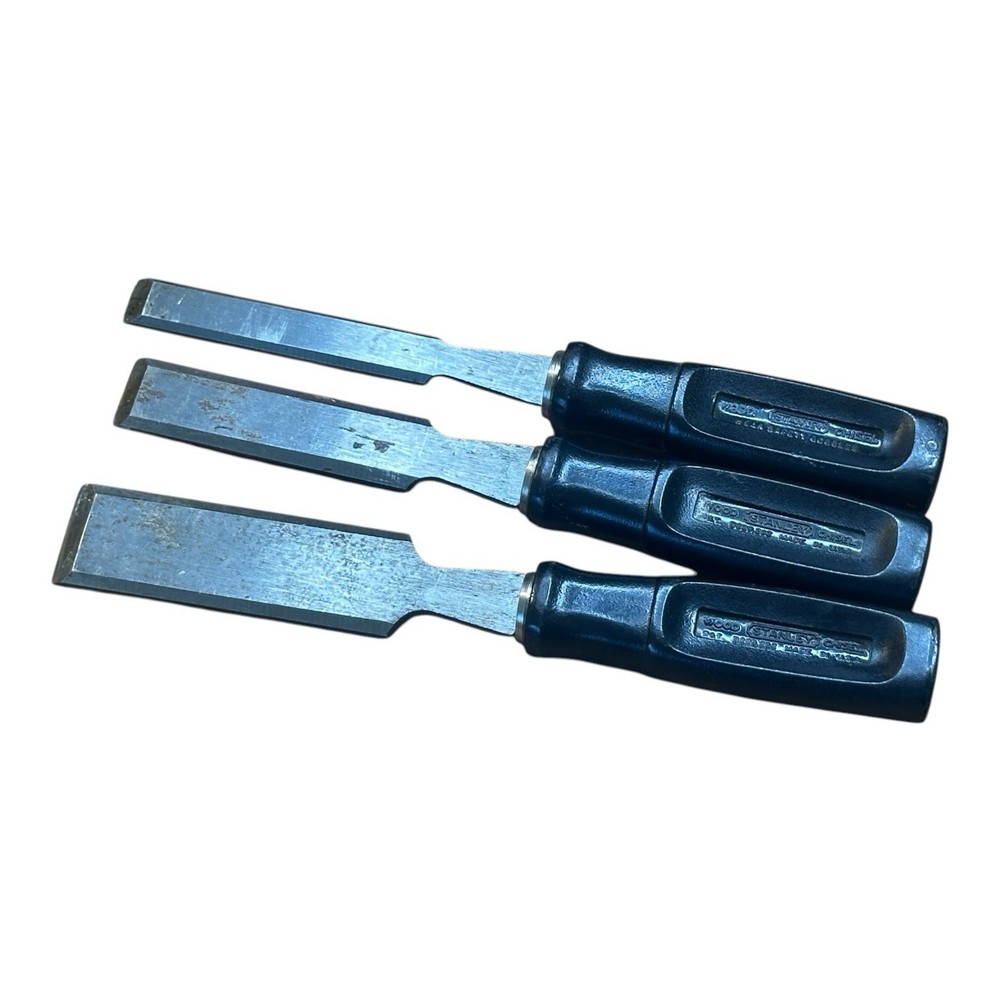3 Pc Stanley 16-089 Chisel Set, Made in USA