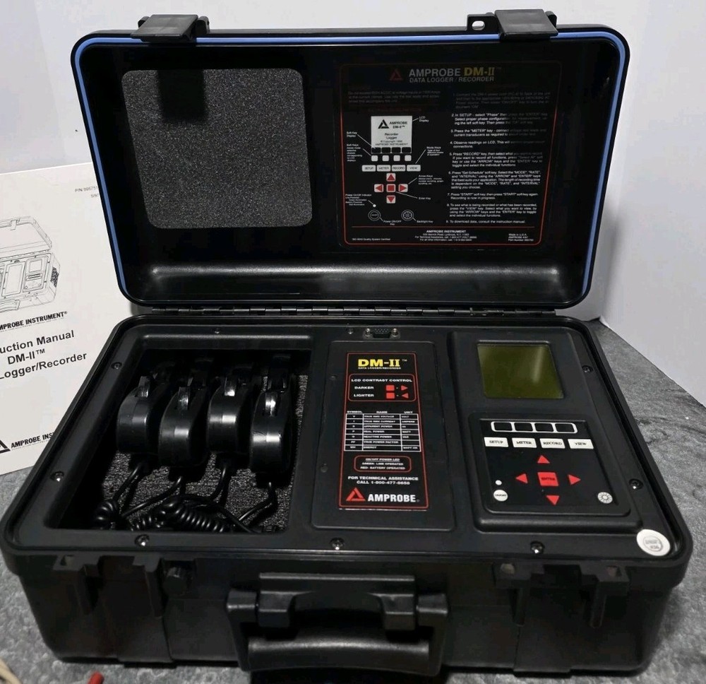 AMPROBE DM-II DATA LOGGER RECORDER Tested ,Working