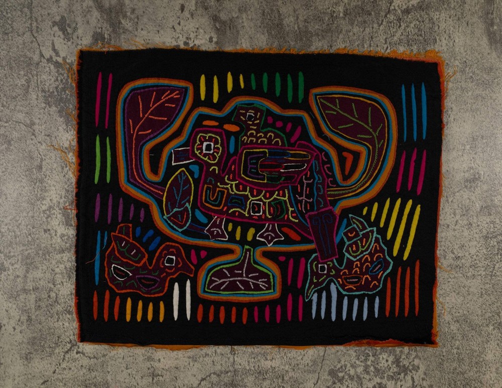 Multi-Color Mother Duck With Chick Mola