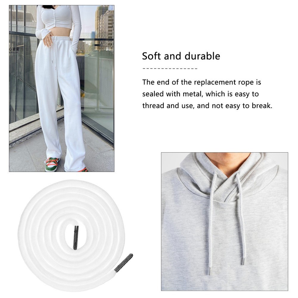 Drawstring Replacement for Sweatpants Cotton Soft Rope Ropes Repairing