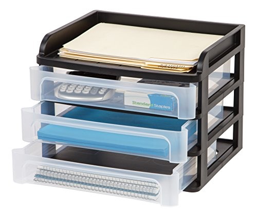 DDS-M3 Medium Desktop Drawer System, Black