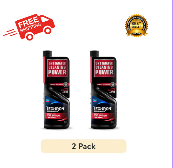 (2 pack) Chevron Techron Complete Fuel System Cleaner, 10 oz