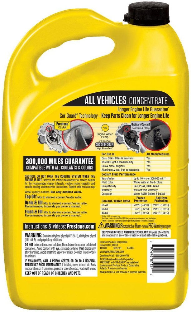 Prestone Engine Coolant / Antifreeze | AF2000