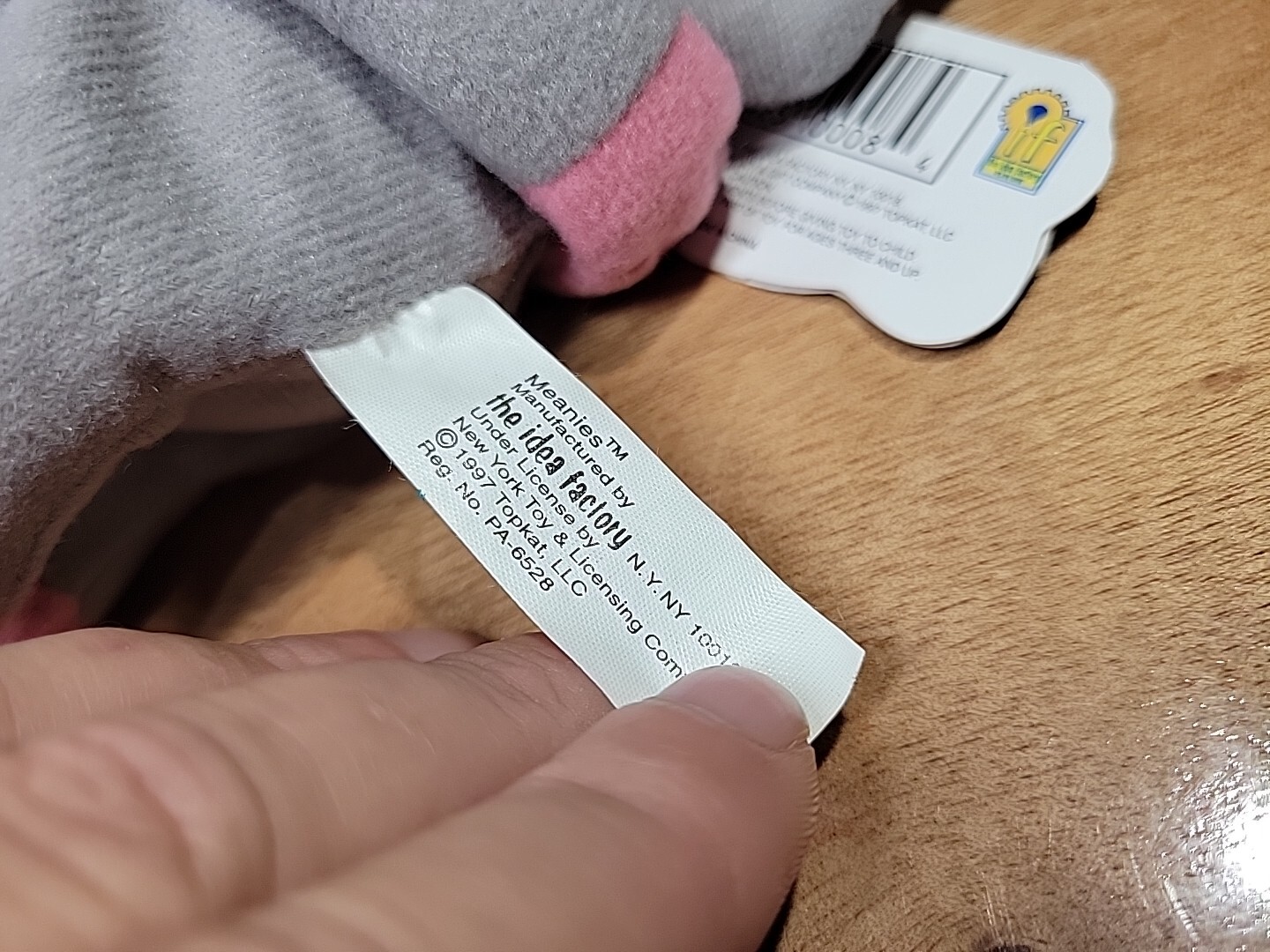 Meanie Beanie Series 1 Bart the Elephant Fart Passing Gas Pooping Crude Plush