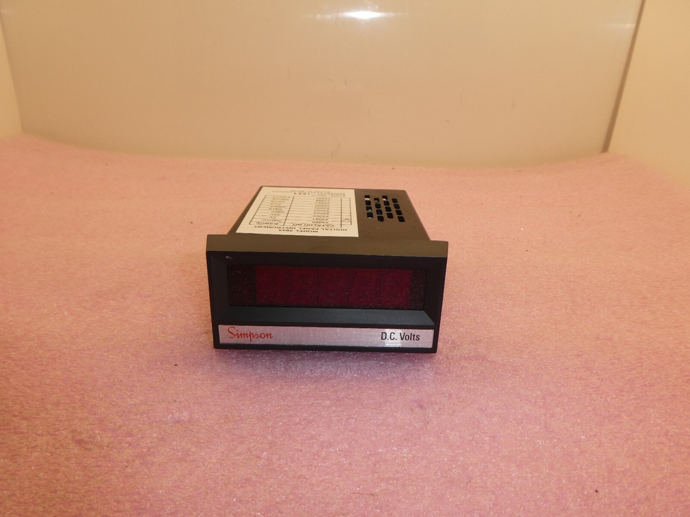 SIMPSON 58F1269 METER PANEL DIGITAL MODEL 24881 2843