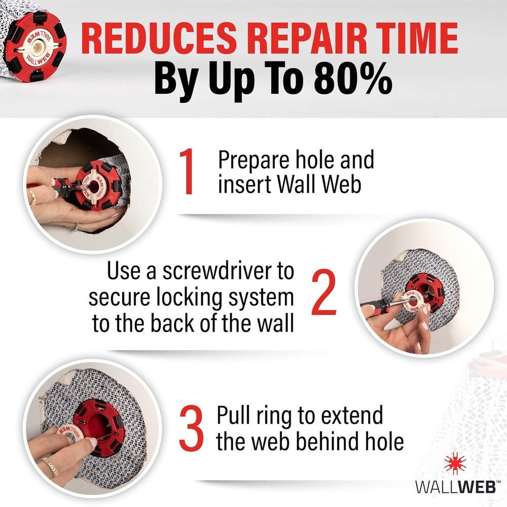 Quick-Drying Drywall Repair Kit - Strong Patch for Home & Professional Use
